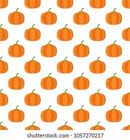 Seamless pattern. Pumpkin background. Vector illustration.