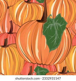 nahtloser Kürbisquetschen mit festem Hintergrund für den Erntedanktag	