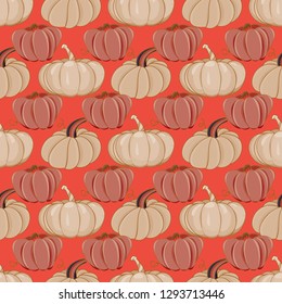 seamless pattern with pumpkins