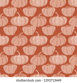 seamless pattern with pumpkins