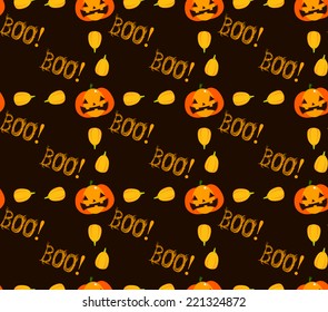seamless pattern with pumpkins