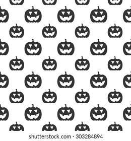seamless pattern with pumpkins for Halloween