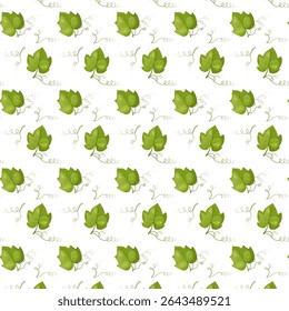 Seamless pattern pumpkins leaves for autumn harvest, Halloween, and Thanksgiving design. For greeting cards, posters, flyers, banners for fall festivals and farmers’ markets, packaging, textile.