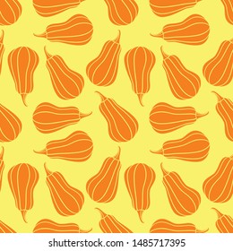 Seamless pattern with pumpkins. Vector illustration