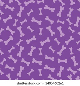 Seamless pattern with purple bones. Cute and childish design for fabric, textile, wallpaper, bedding, swaddles or gender-neutral apparel.