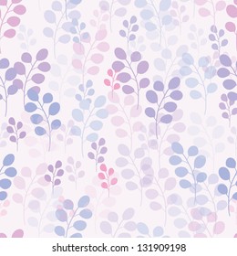 A seamless pattern with purple branches on violet background.