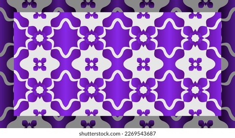 Patrón sin foco con flores moradas. ilustraciones de fondo floral. 10.
