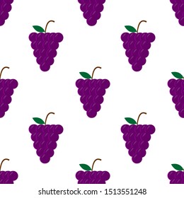 
seamless pattern purple grape design. against a white background. modern wallpaper