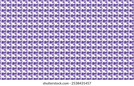 seamless pattern of purple houndstooth, with each shape filled in a gradient from light to dark lavender, set against an isolated white background. The design is seamless and tileable