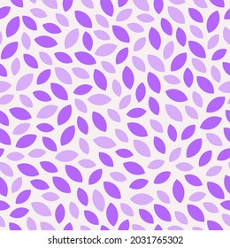 Seamless pattern with purple leaves