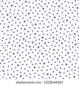 Seamless pattern with purple little stars