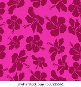 Seamless pattern with purple and magenta flowers. Floral watercolor seamless background. Vector textile print for bed linen, jacket, package design, fabric and fashion concepts.
