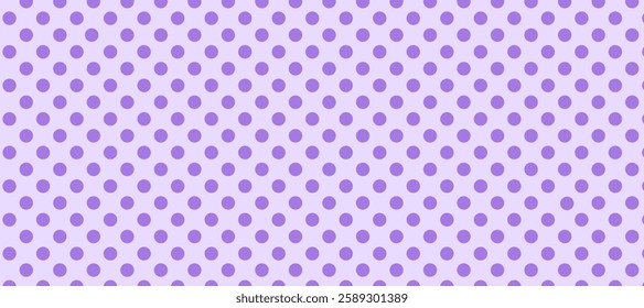 Seamless pattern with purple polka dot