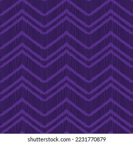 Seamless pattern with purple soft striped chevron