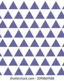 seamless pattern with purple triangle, very peri color trend 2022, vector abstract background