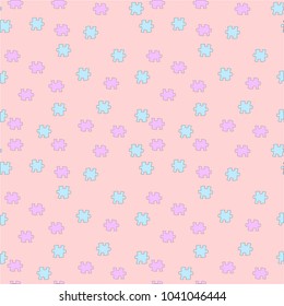 Seamless pattern puzzle.Vector background