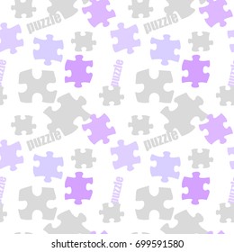 Seamless pattern puzzle.Vector background