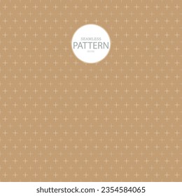 Seamless pattern quatrefoil earth tone color collection on brown background