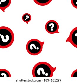 seamless pattern with question mark sign 