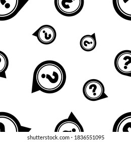 seamless pattern with question mark sign 