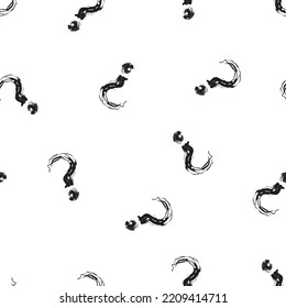 seamless pattern with question mark sign 