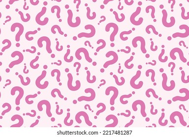 Seamless pattern from of question marks.