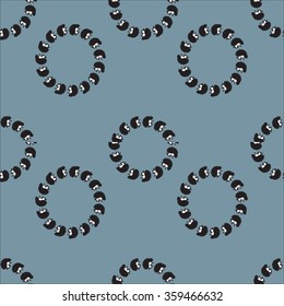 Seamless pattern with a rabbit
