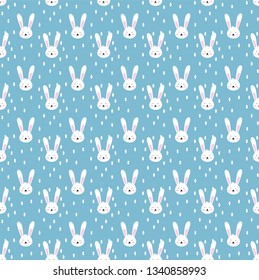 seamless pattern with rabbit ears. Easter pattern .