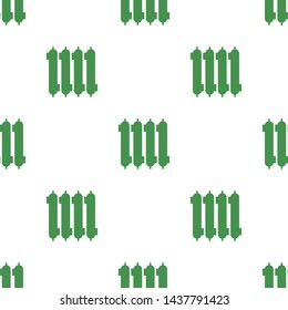 Seamless pattern with radiator icon. Green ecological sign. Protect planet. Vector illustration for design, web, wrapping paper, fabric, wallpaper.