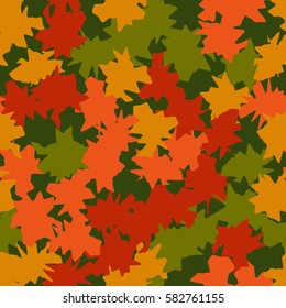 Seamless pattern. Ragged spots. Chaotic spread. Random order. Fashion camouflage. Flat. Grunge.