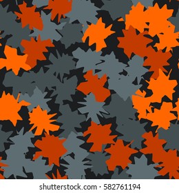 Seamless pattern. Ragged spots. Chaotic spread. Random order. Fashion camouflage. Flat. Grunge.
