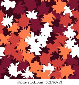 Seamless pattern. Ragged spots. Chaotic spread. Random order. Fashion camouflage. Flat. Grunge.