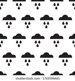 seamless pattern, rain cloud art surface design for fabric scarf and decor
