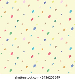 Seamless pattern with rain in colorful style. Perfect for kids design, textile, clipart art, fabric print, baby shower, wrapping paper design, cloth print, birthday card, cover design, wallpaper .