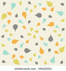 Seamless pattern with rain drop 