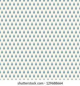 Seamless pattern with rain drops. Can be used to fabric design, wallpaper, decorative paper, web design, etc. Swatches of seamless patterns included in the file.