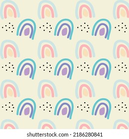 Seamless pattern rainbow, for baby print, wallpaper, textile 