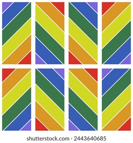 Seamless pattern of rainbow color of LGBT sign background for wallpaer, card, decor, fashion, textile, wrapping paper, cover skin.