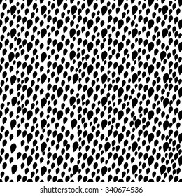 seamless pattern of raindrops. Monochrome black and white pattern-vector illustration. The background fabric seamless.