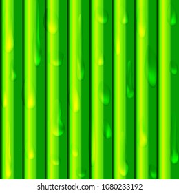 Seamless pattern - raindrops on plants. Vector. Abstract bamboo.