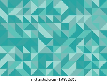 Seamless pattern with random colored quarter circles Generative Art background illustration