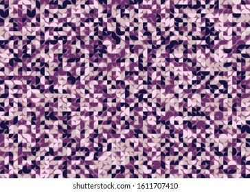 Seamless pattern with random colored quarter circles Generative Art background illustration