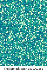 Seamless pattern with random colored quarter circles Generative Art background illustration