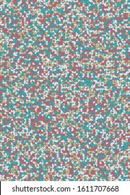 Seamless pattern with random colored quarter circles Generative Art background illustration