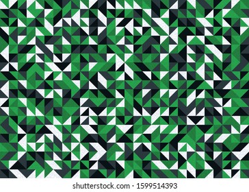 Seamless pattern with random colored triangles Generative Art background illustration