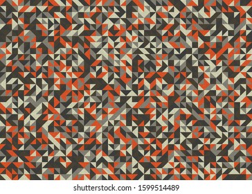 Seamless pattern with random colored triangles Generative Art background illustration