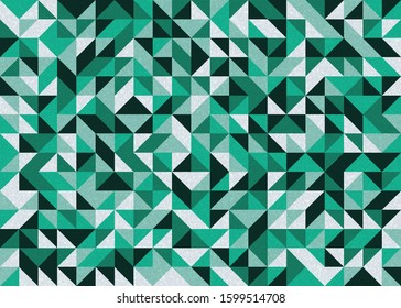 Seamless pattern with random colored triangles Generative Art background illustration
