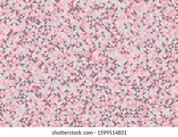 Seamless pattern with random colored triangles Generative Art background illustration