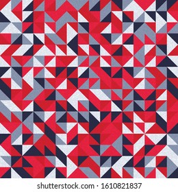 Seamless pattern with random colored triangles Generative Art background illustration