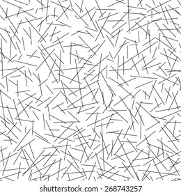 Seamless pattern of random lines, vector illustration